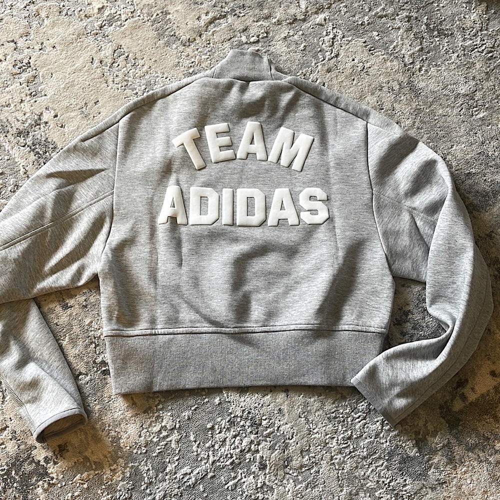BRAND NEW adidas Team Adidas crop mock neck sweatshirt